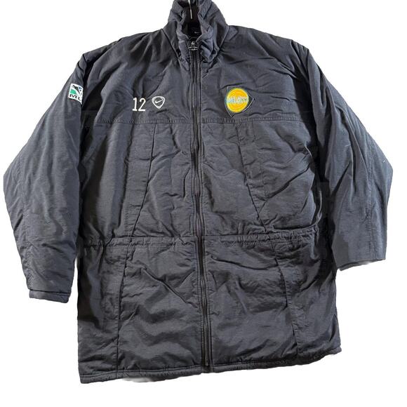Vintage Nike LA Galaxy Jacket Men's XL MLS Heavyweight Coat #12 90's Logo